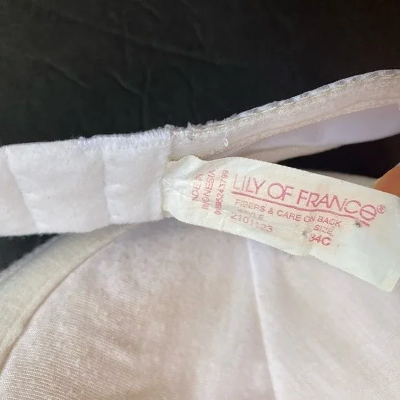 Lily of France White Strapless Push-up Bra in Size 34C - Picture 6 of 9